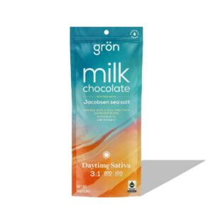 3:1 Milk Chocolate & Sea Salt Bar CBG/THC  100mg