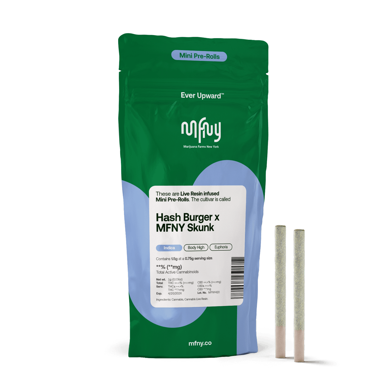 Hash Burger x MFNY Skunk Resin Infused 2pk Pre-Roll 1.5g