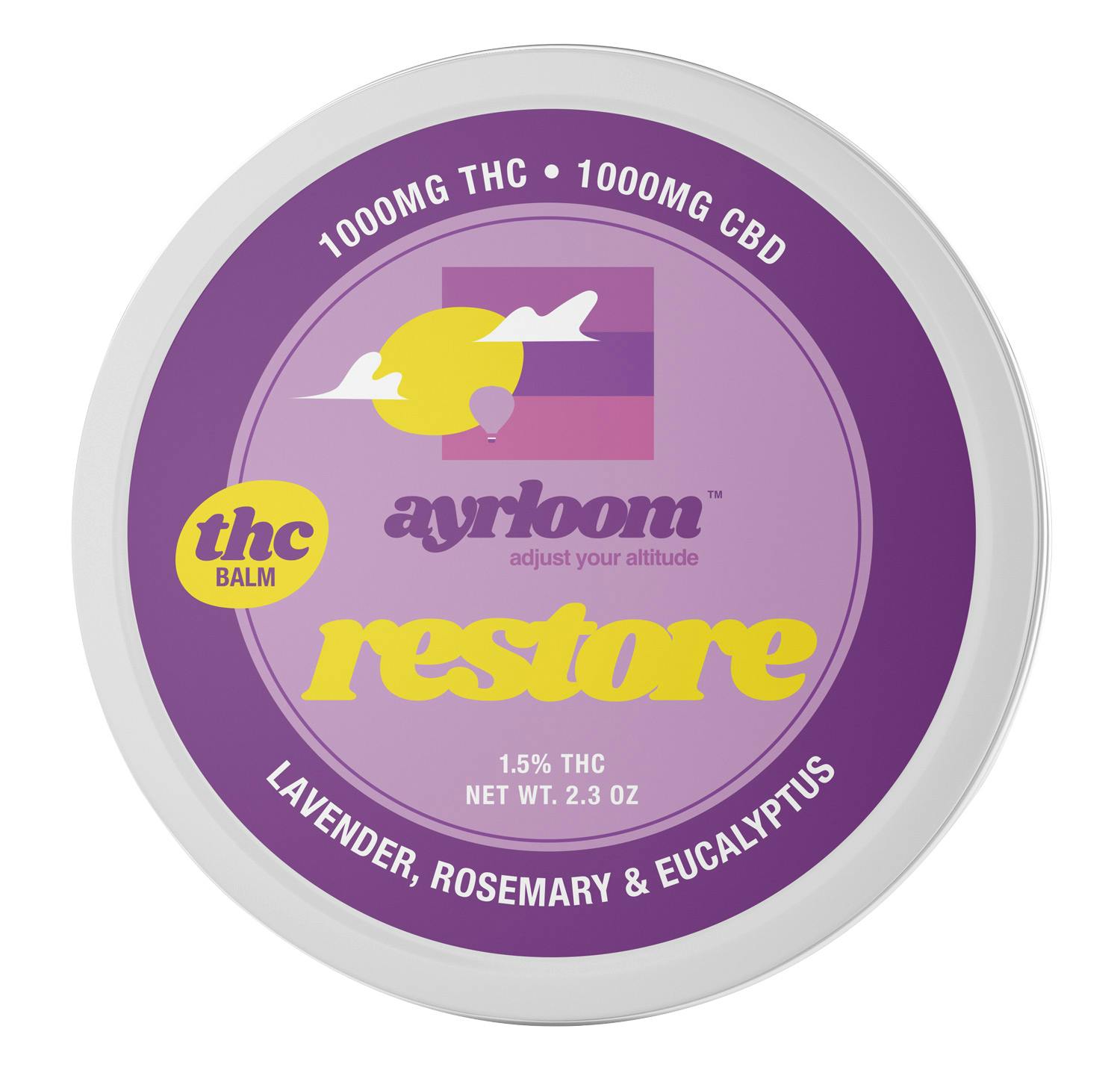 Ayrloom Restore 1:1 Topical 1000MG THC : 1000MG CBD