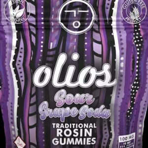 Sour Grapes  Live Rosin  Gummies  10 Pack  100mg