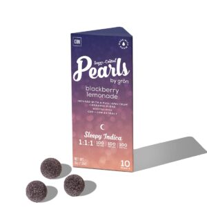 Blackberry Lemonade Pearls 1:1:1  10 Pack  Gummies  THC: 100mg