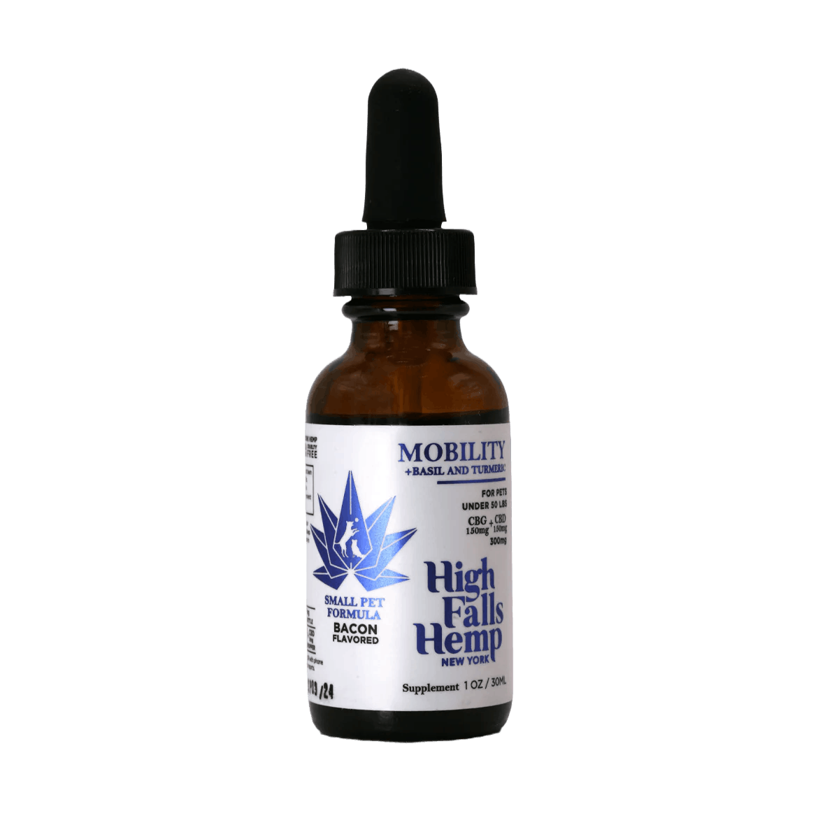 Small Dog Mobility Full Spectrum CBD Tincture 150mg CBD:150mg CBG