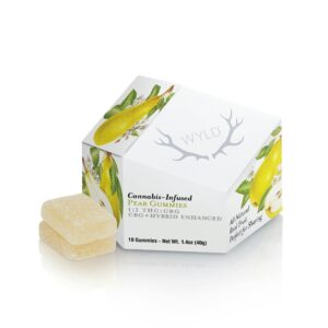 Pear 1:1 CBG + Hybrid Enhanced Gummies  THC: 100mg