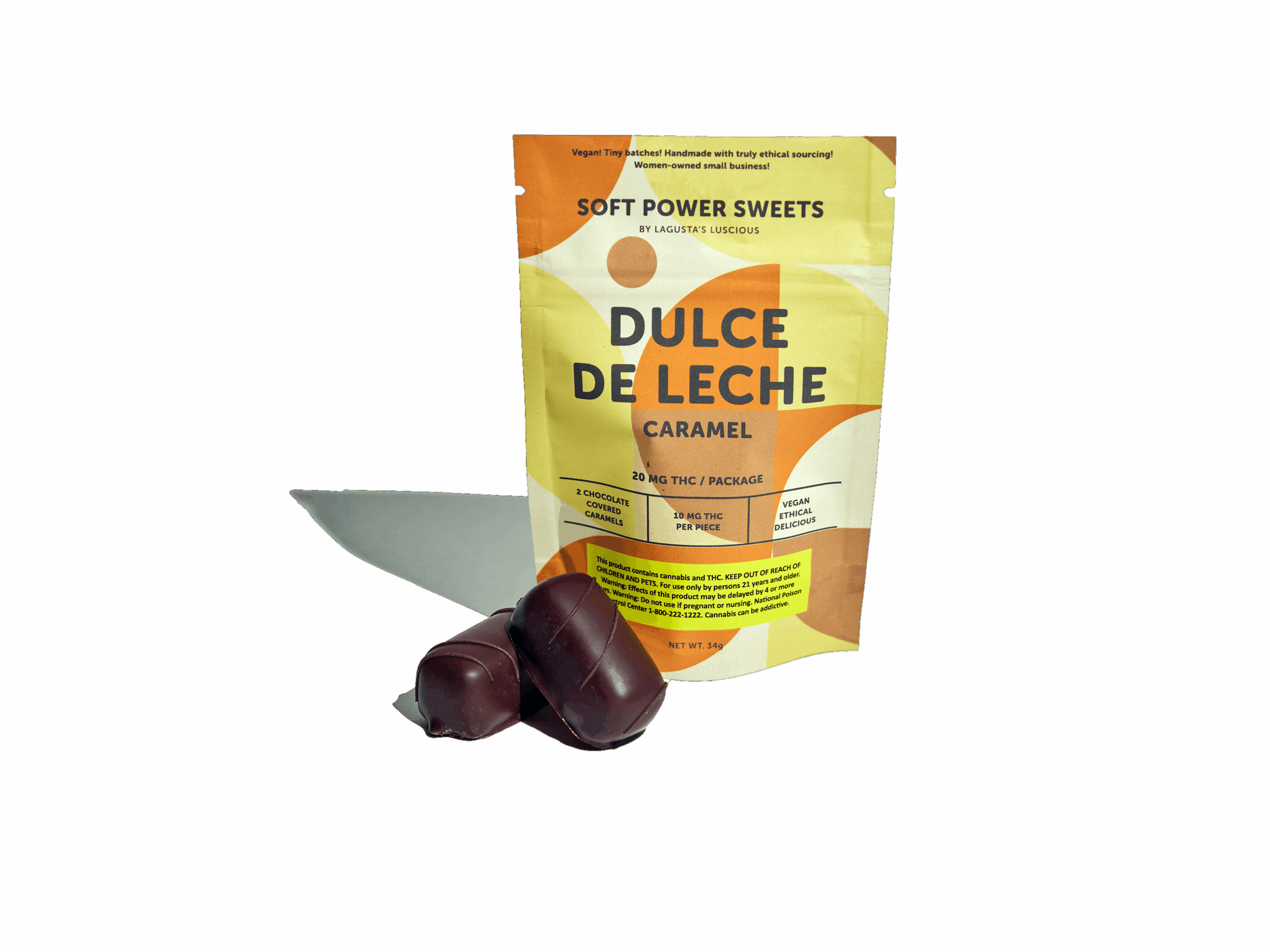 Dulce de Leche chocolate covered caramel 20mg/unit