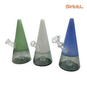 8" Candy Cone Showerhead Bong with Flower Bowl