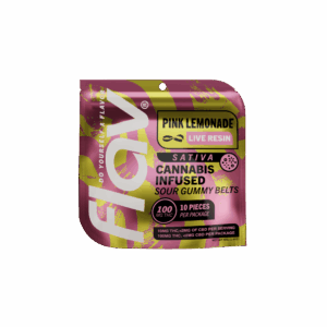 Pink Lemonade Sour Belts Live Resin 10 pack 100mg