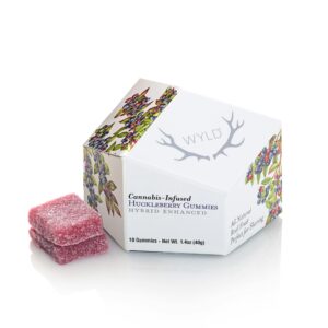 Huckleberry  Hybrid Enhanced Gummies  THC: 100mg