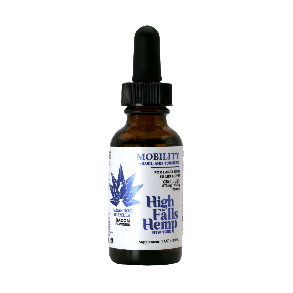 Large Dog Mobility Full Spectrum CBD Tincture 375mg CBD:375mg CBG