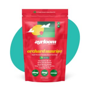Orchard Sunrise 2:1 "UP" I 10 Pack Infused Gummies  THC: 100mg, CBD: 50mg