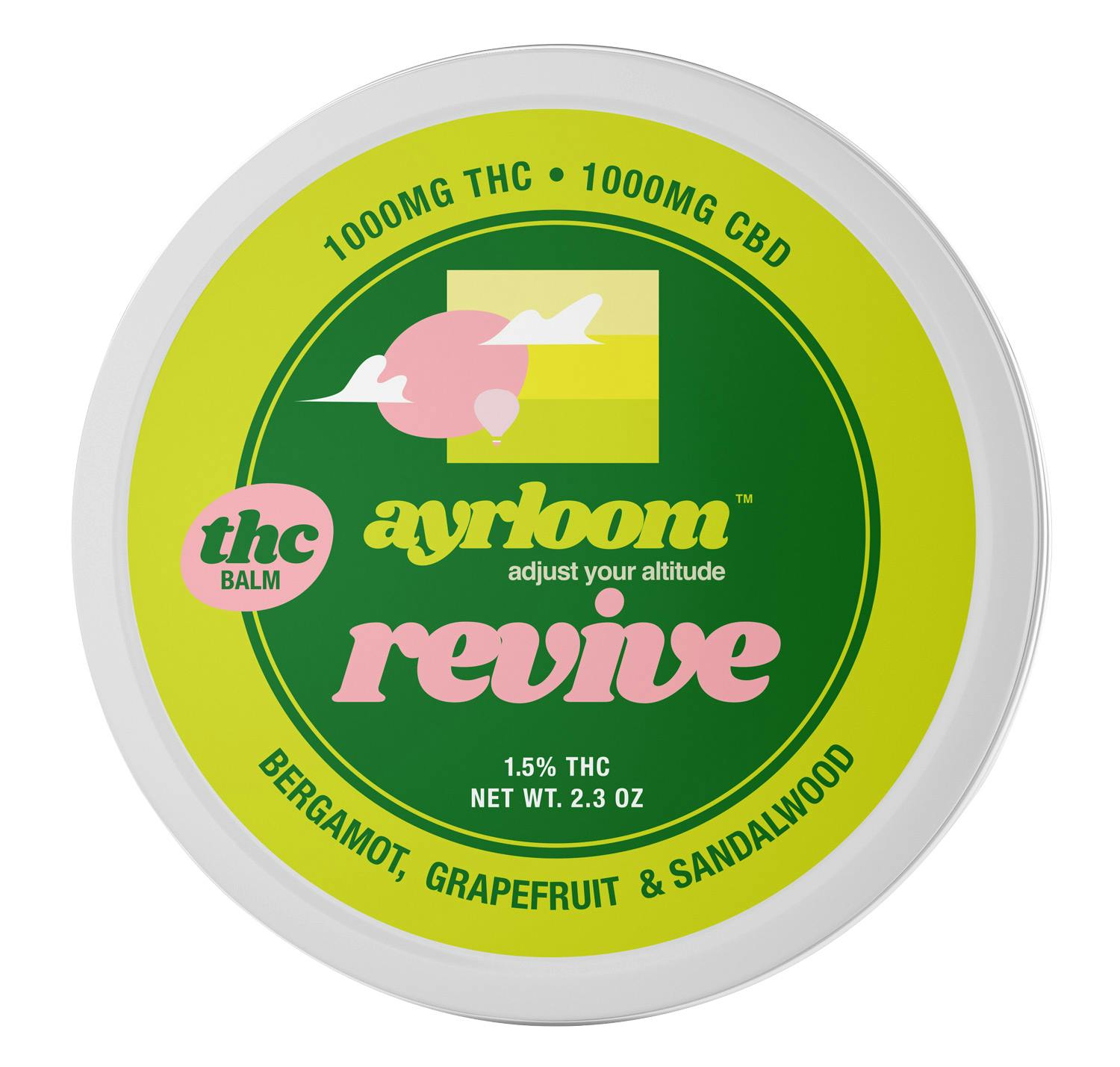 Ayrloom Revive 1:1 Topical 1000MG THC : 1000MG CBD