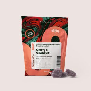 Cherry x Gazzurple  Live Rosin Gummies  10 Pack  100mg