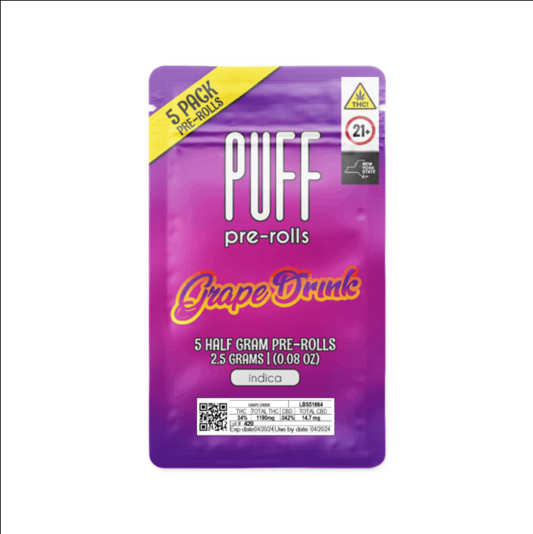 Grape Drink 5 Pack Pre-Rolls 2.5g