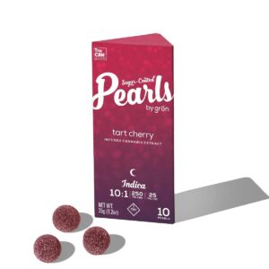 Tart Cherry Pearls 10:1 CBN:THC  Gummies  10 Pack  THC: 25mg, CBN: 250mg