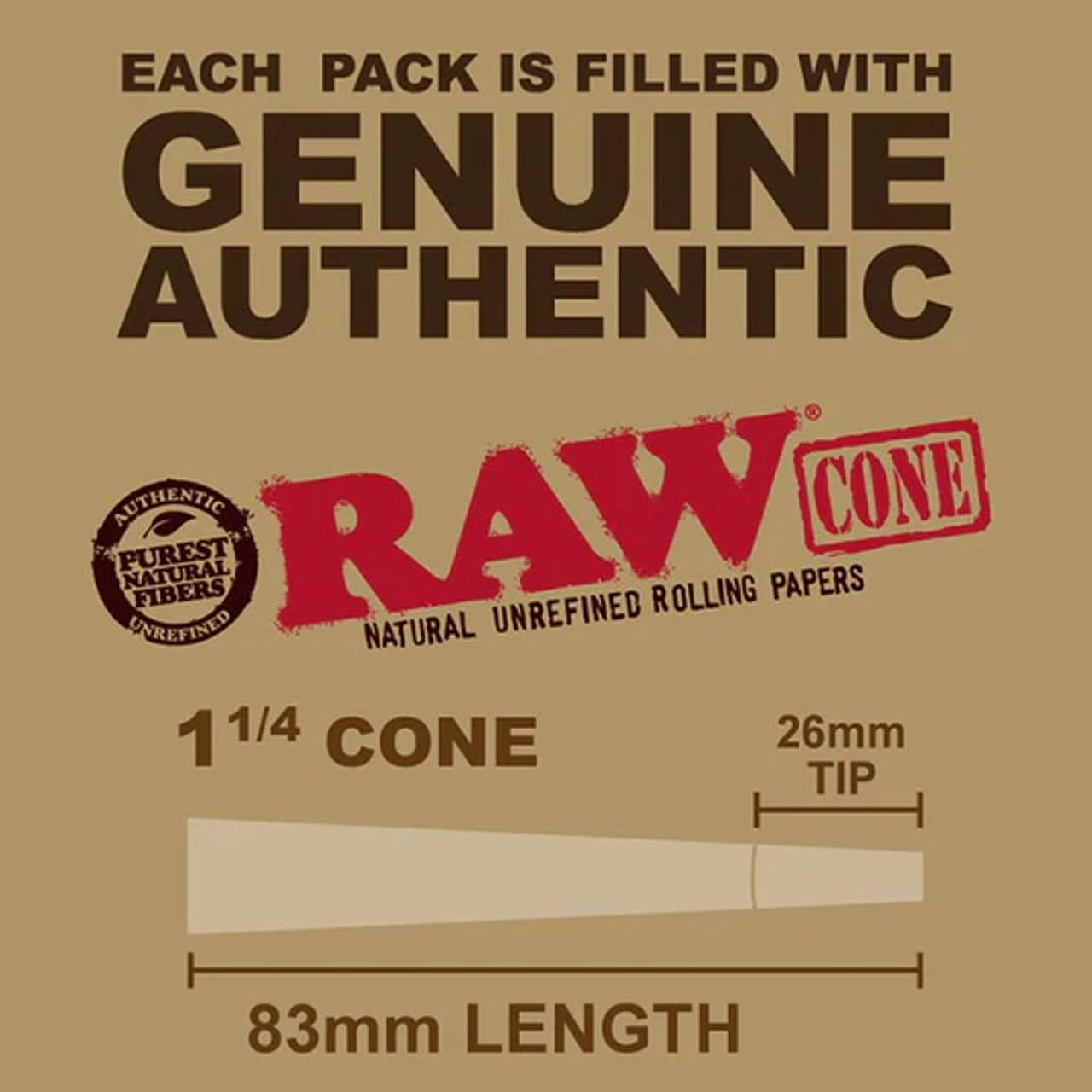 Raw Classic Cones 1 1/4 6 Pack