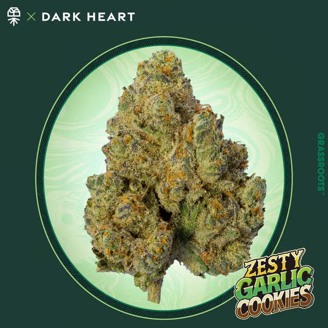 Zesty Garlic Cookies "Dark Heart Collection" Flower 3.5g