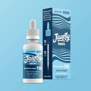 Rosin Drops  Solventless Hash Oil  Tincture  300mg THC