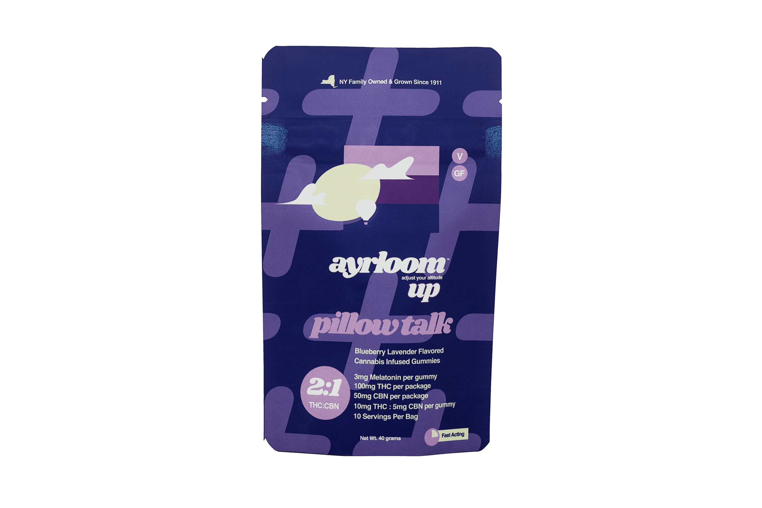 Pillow Talk 2:1 10 Pack Gummies THC: 100mg, CBN: 50mg - Image 3