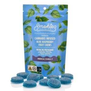 Sweet Blue Raspberry  10 Pack  Gummies  THC: 100mg