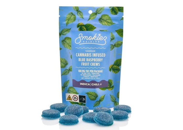 Sweet Blue Raspberry 10 Pack Gummies THC: 100mg
