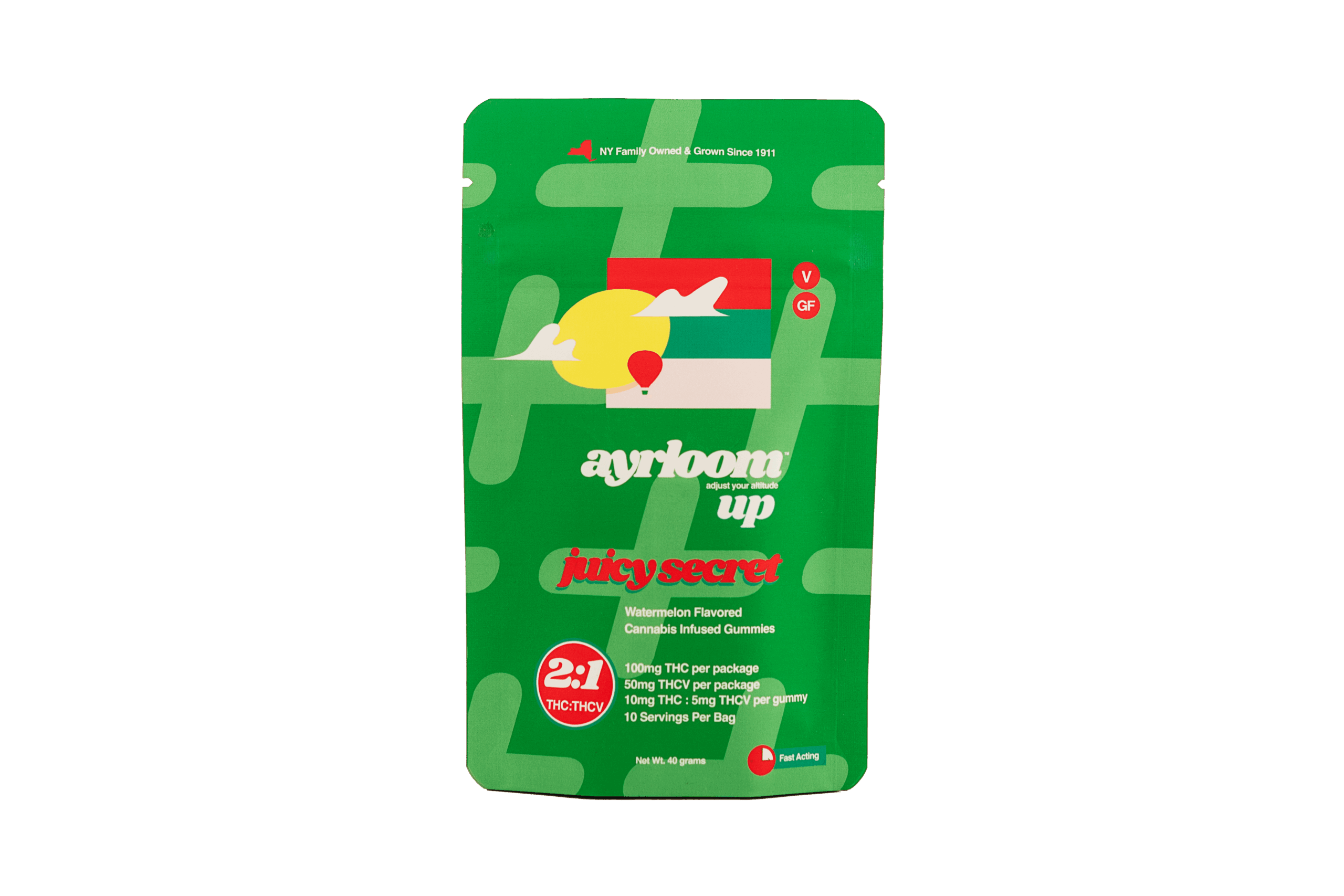 Juicy Secret 2:1 10 Pack Gummies THC: 100mg