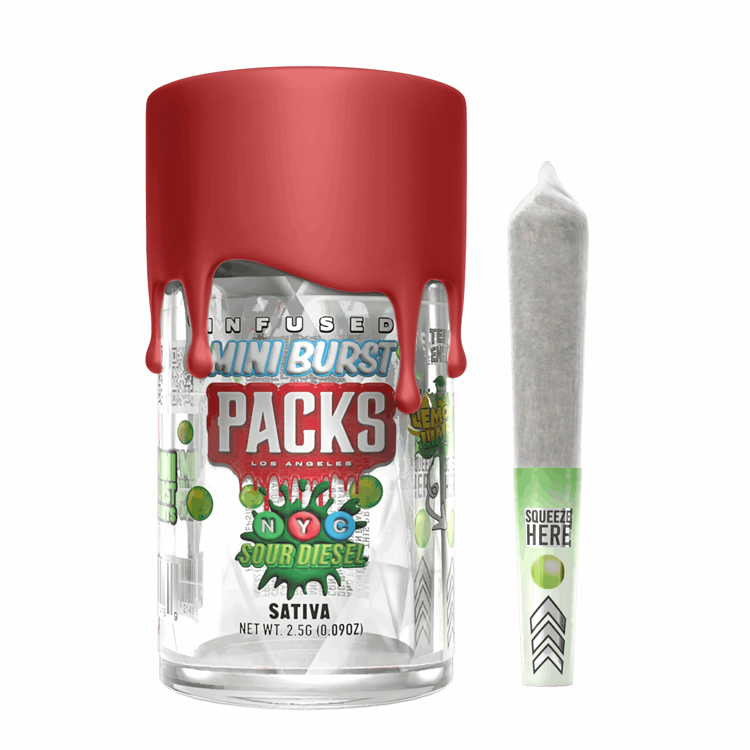 NYC Sour Diesel Mini Burst 5 pack Pre-Rolls 2.5g