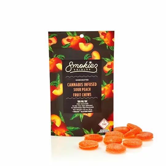 Sour Peach 10 Pack Gummies THC: 100mg - Image 3