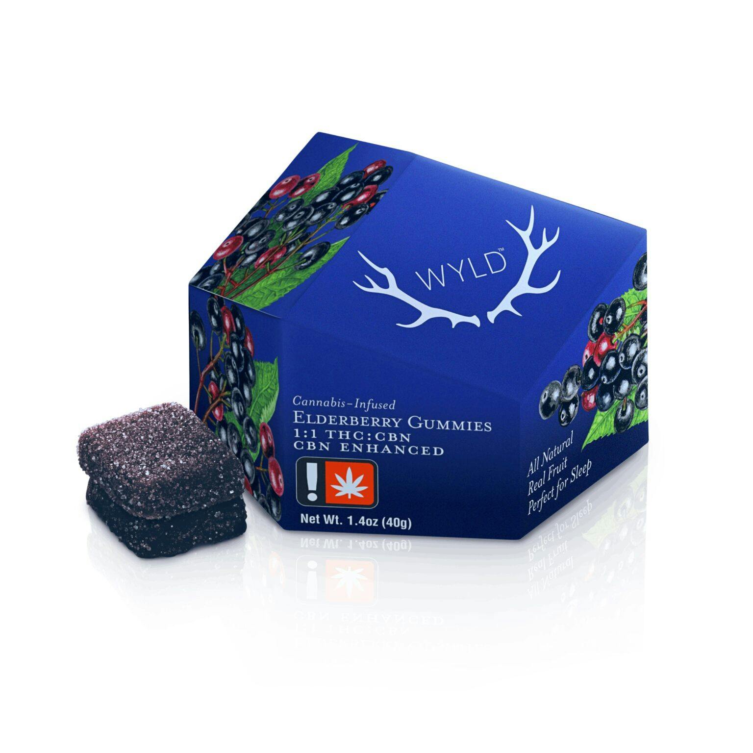 Elderberry 2:1 CBN + Indica Enhanced 10 Pack Gummies THC: 100mg, CBN: 50mg - Image 3