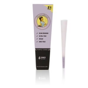 Purple Pre Rolled Cones  6 Pack  1-1/4"