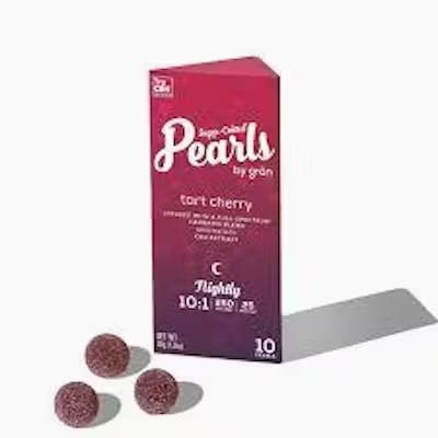 Tart Cherry Pearls 10:1 CBN:THC Gummies 10 Pack THC: 25mg, CBN: 250mg - Image 3