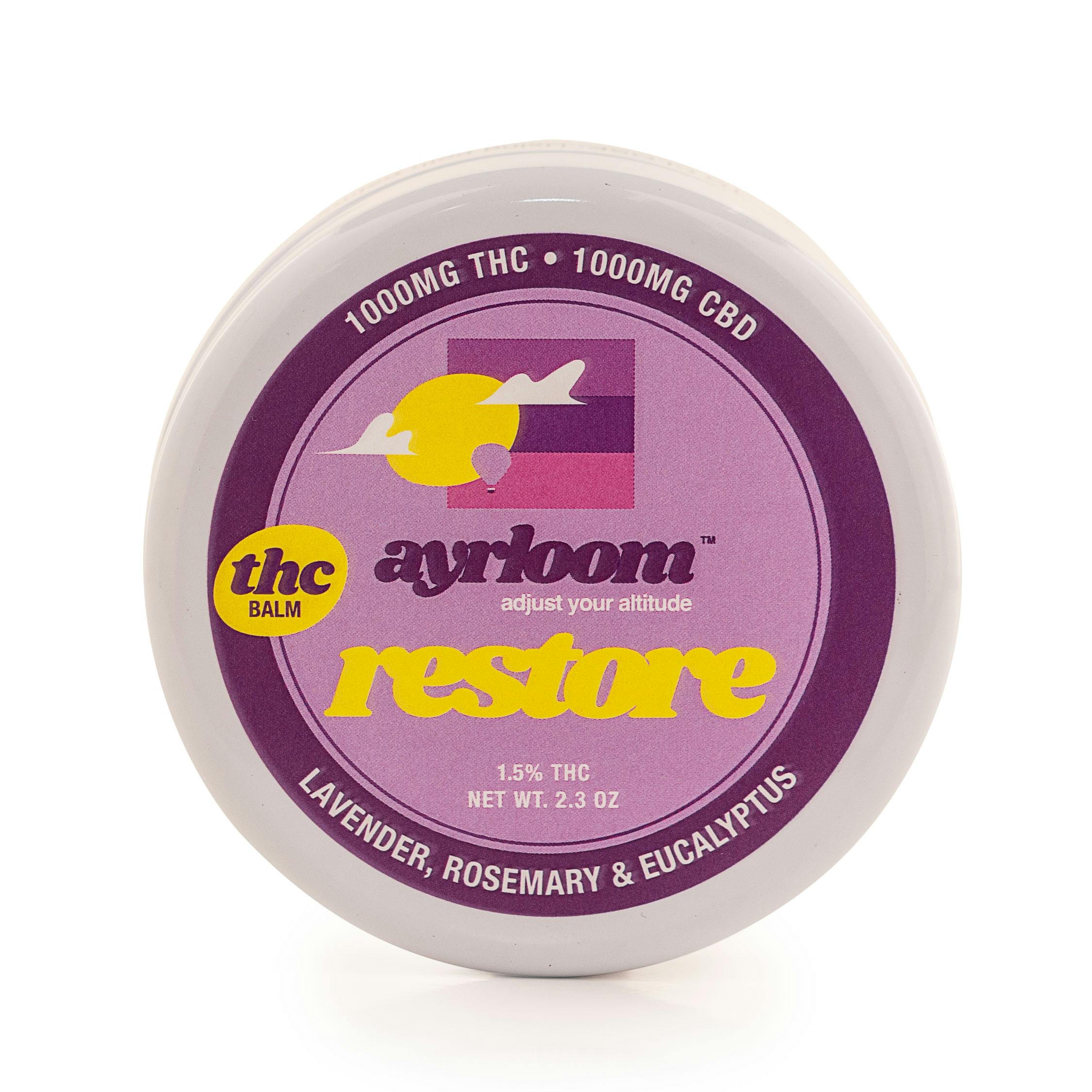 Ayrloom Restore 1:1 Topical 1000MG THC : 1000MG CBD - Image 3