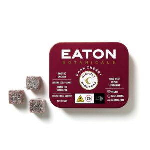 Dark Cherry "Nightly Nightcap"  20 Pack  Gummies  THC: 100mg, CBN: 100mg