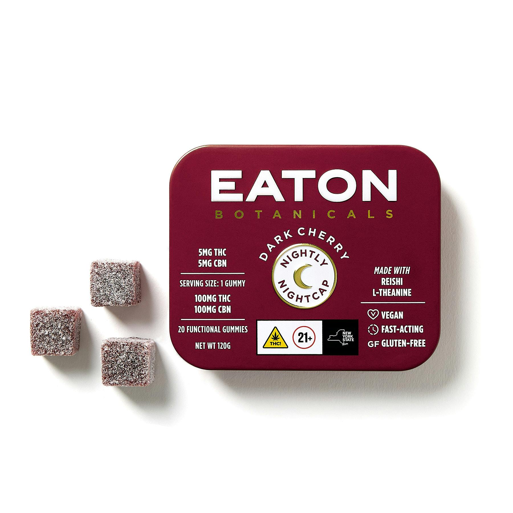 Dark Cherry "Nightly Nightcap" 20 Pack Gummies THC: 100mg, CBN: 100mg